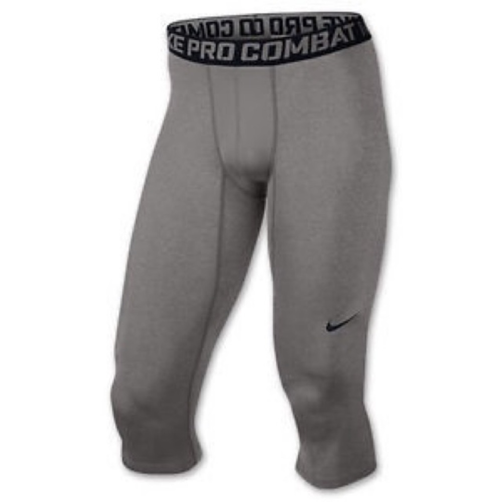 Nike Pro Combat Core Compression 3/4 Tights Grey M - Picture 5 of 9